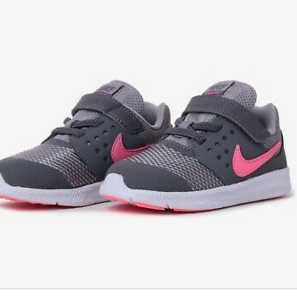 Nike Girls Youth Downshifter 7 GS GRADE SCHOOL Gray Pink SIZE 6.5 6.5Y